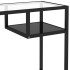 Escritorio para ordenador vidrio negro 100x36x74