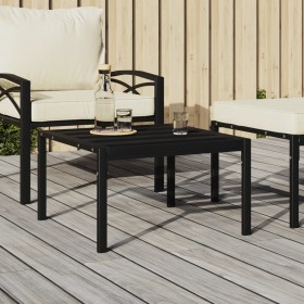 Mesa de centro de jardín acero negro 60x60x35