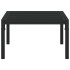 Mesa de centro de jardín acero negro 60x60x35