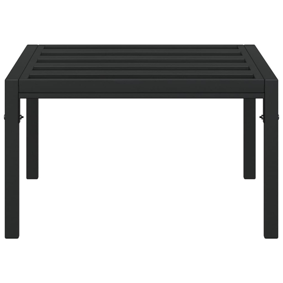 Mesa de centro de jardín acero negro 60x60x35