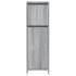Armario de baño madera contrachapada gris Sonoma 30x30x95