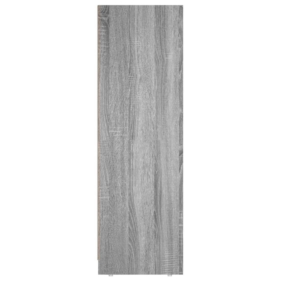 Armario de baño madera contrachapada gris Sonoma 30x30x95