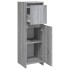 Armario de baño madera contrachapada gris Sonoma 30x30x95