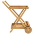 Carrito camarera madera maciza de acacia 54x87x90
