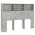 Mueble cabecero gris hormigón 140x19x103,5