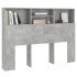 Mueble cabecero gris hormigón 140x19x103,5