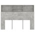 Mueble cabecero gris hormigón 140x19x103,5