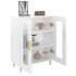 Aparador de madera contrachapada blanco brillante 69,5x34x90