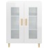 Aparador de madera contrachapada blanco brillante 69,5x34x90
