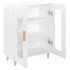 Aparador de madera contrachapada blanco brillante 69,5x34x90