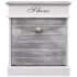 Mueble zapatero de madera de Paulownia gris 50x28x58