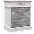 Mueble zapatero de madera de Paulownia gris 50x28x58
