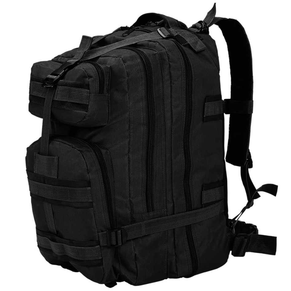 Mochila estilo ejército XXL negro 50