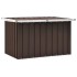 Caja de almacenaje para jardín marrón 109x67x65