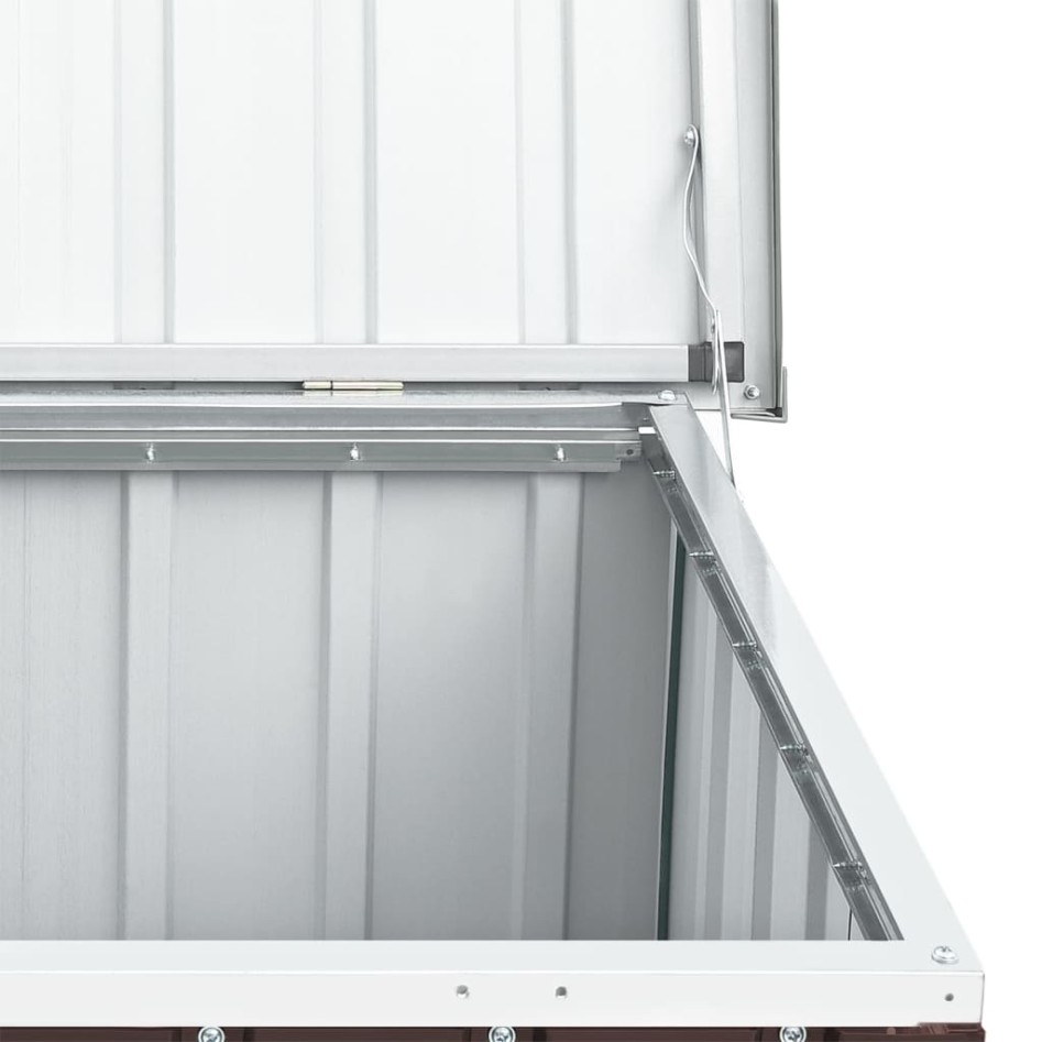 Caja de almacenaje para jardín marrón 109x67x65