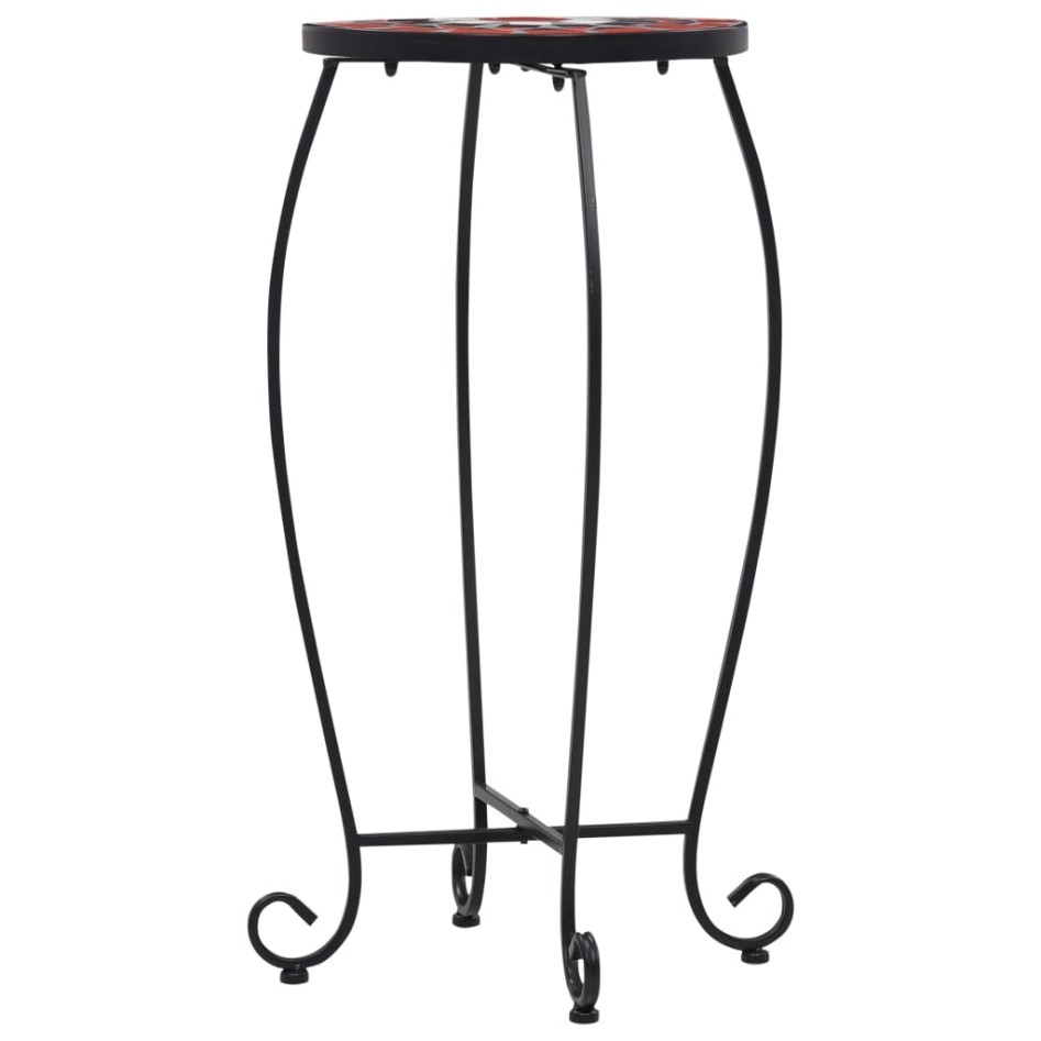 Mesitas de mosaico 3 uds cerámica terracota y