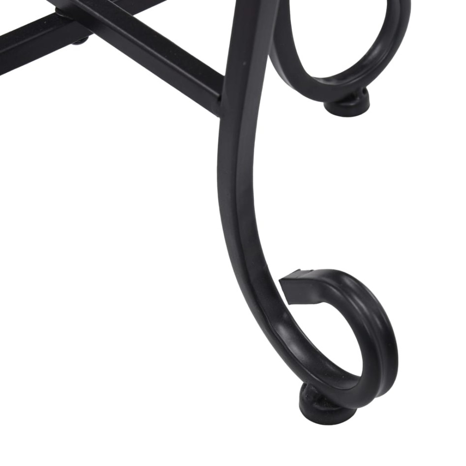 Mesitas de mosaico 3 uds cerámica terracota y