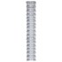 Valla de jardín de acero galvanizado plateado 50x0,8