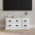 Mueble para TV madera contrachapada blanco 100x35,5x45
