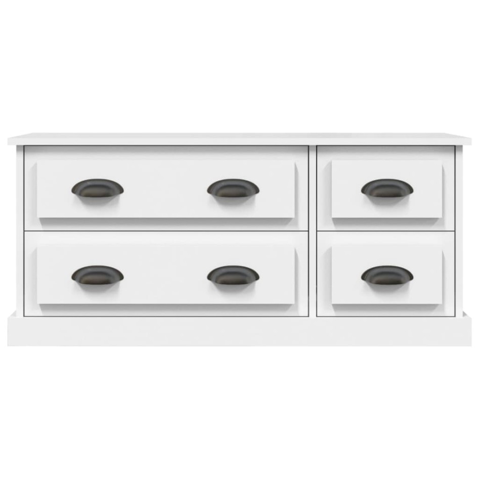 Mueble para TV madera contrachapada blanco 100x35,5x45