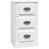 Aparador de madera contrachapada blanco 36x35,5x67,5