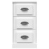 Aparador de madera contrachapada blanco 36x35,5x67,5