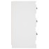 Aparador de madera contrachapada blanco 36x35,5x67,5
