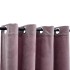 Cortinas opacas anillas 2 pzas terciopelo rosa viejo 140x245
