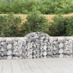 Cesta de gaviones forma arco hierro galvanizado 200x50x80/100cm