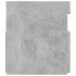 Mueble de TV con luces LED gris hormigón 120x35x40