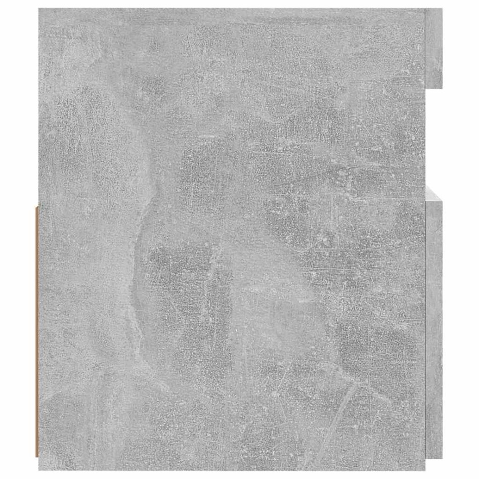 Mueble de TV con luces LED gris hormigón 120x35x40