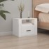 Mesitas de noche de pared 2 uds blanco 50x36x40