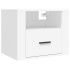 Mesitas de noche de pared 2 uds blanco 50x36x40