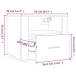 Mesitas de noche de pared 2 uds blanco 50x36x40