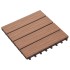 Baldosas porche relieve profundo WPC 1 m² marrón claro 11