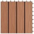 Baldosas porche relieve profundo WPC 1 m² marrón claro 11