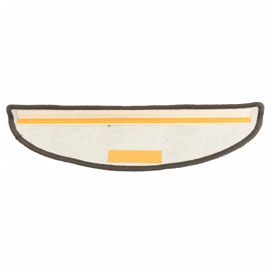 Alfombras de peldaños de escalera 15 uds antracita 65x25