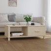 Mesa de centro HAMAR madera maciza pino marrón miel 100x55x35cm