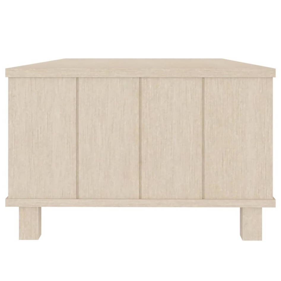 Mesa de centro HAMAR madera maciza pino marrón miel