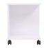Estantería con ruedas blanca 50x35x42