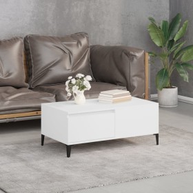 Mesa de centro madera contrachapada blanco 90x50x36,5
