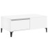 Mesa de centro madera contrachapada blanco 90x50x36,5
