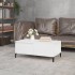 Mesa de centro madera contrachapada blanco 90x50x36,5