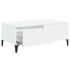Mesa de centro madera contrachapada blanco 90x50x36,5