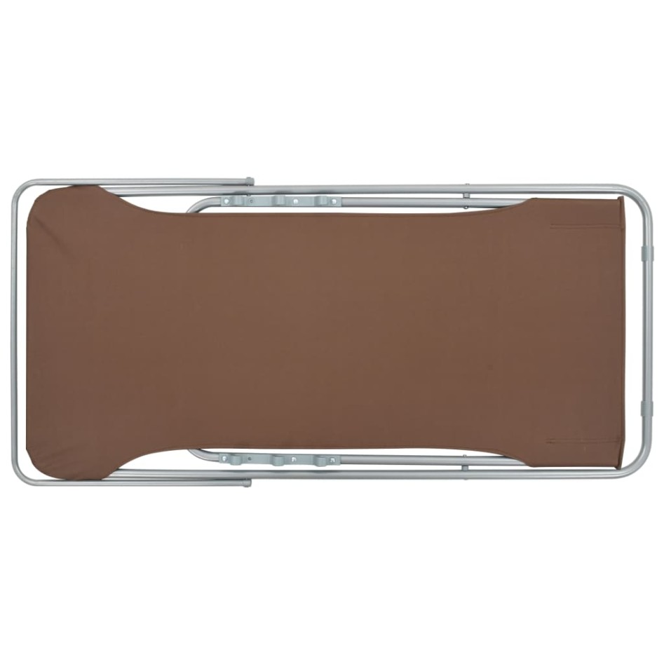 Sillas de playa plegables 2 unidades acero y tela oxford