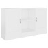 Aparador de madera contrachapada blanco 120x30,5x70
