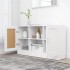Aparador de madera contrachapada blanco 120x30,5x70