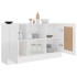Aparador de madera contrachapada blanco 120x30,5x70