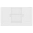 Aparador de madera contrachapada blanco 120x30,5x70