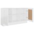 Aparador de madera contrachapada blanco 120x30,5x70